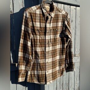 Red Head Brand Co. Flannel Shirt Men’s Small Hunting Outdoors Brown Plaid 2023